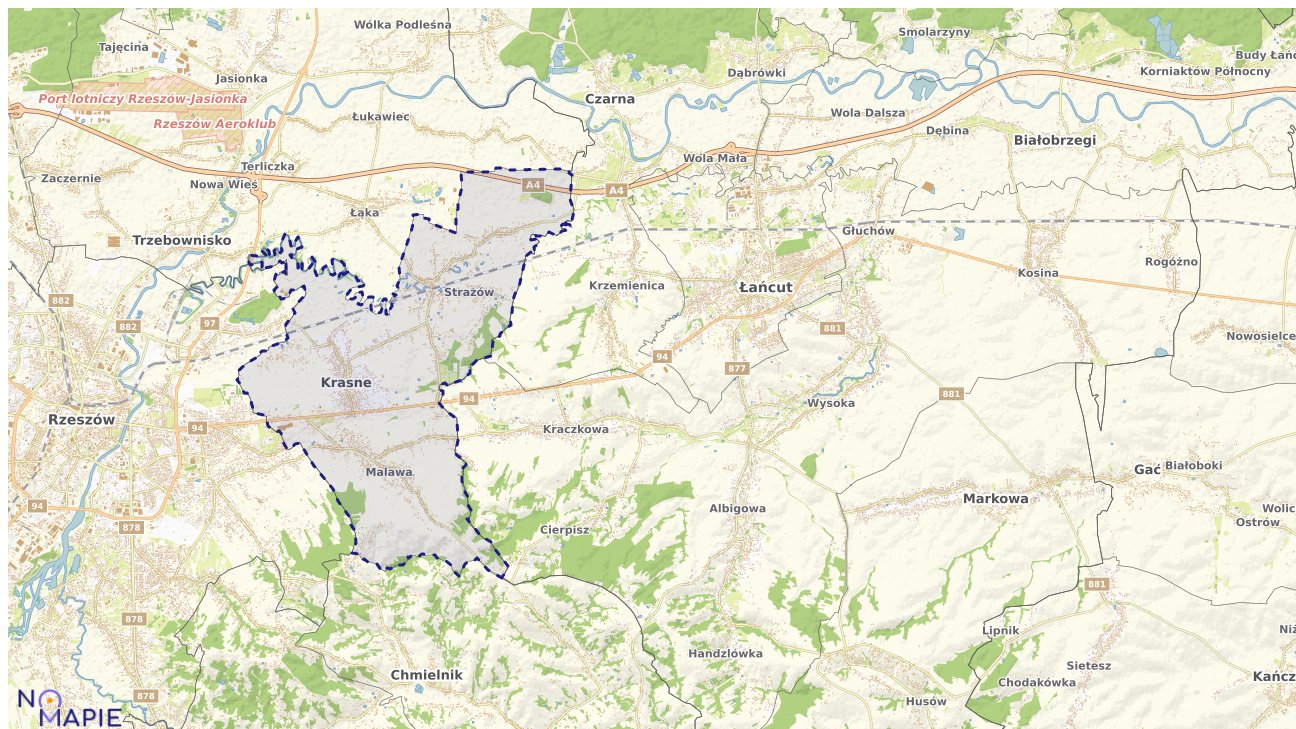 Mapa uzbrojenia terenu Krasnego